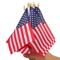 12 Pcs Small American Flags on Stick,Outdoor Decor Small US Flags,Mini American Flag for Outside Patriotic Holiday Yard Patio
