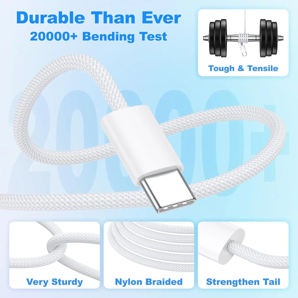 3-Pack USB C Phone Charger